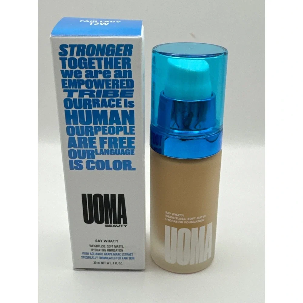 UOMA Beauty‎ Say What?! Weightless Soft Matte Hydrating Foundation Fair Lady T2W